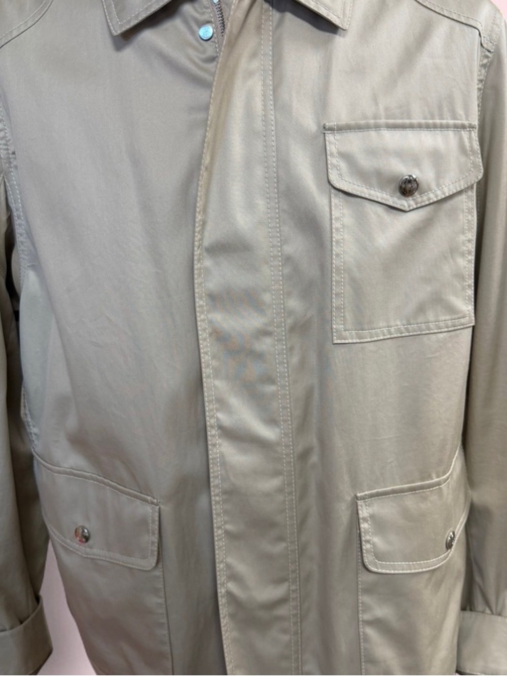 Brioni Light Beige Lightweight Shirt Jacket